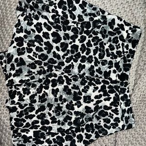 Zara cheetah print shorts